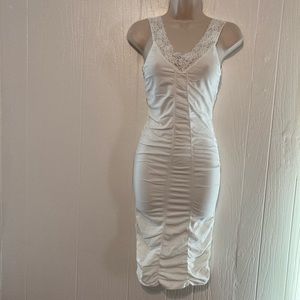 NWOT Connection 18 white body con dress size S/M